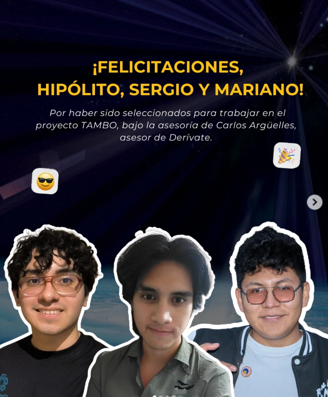 Felicitaciones Hipólito, Sergio y Mariano — Derivate